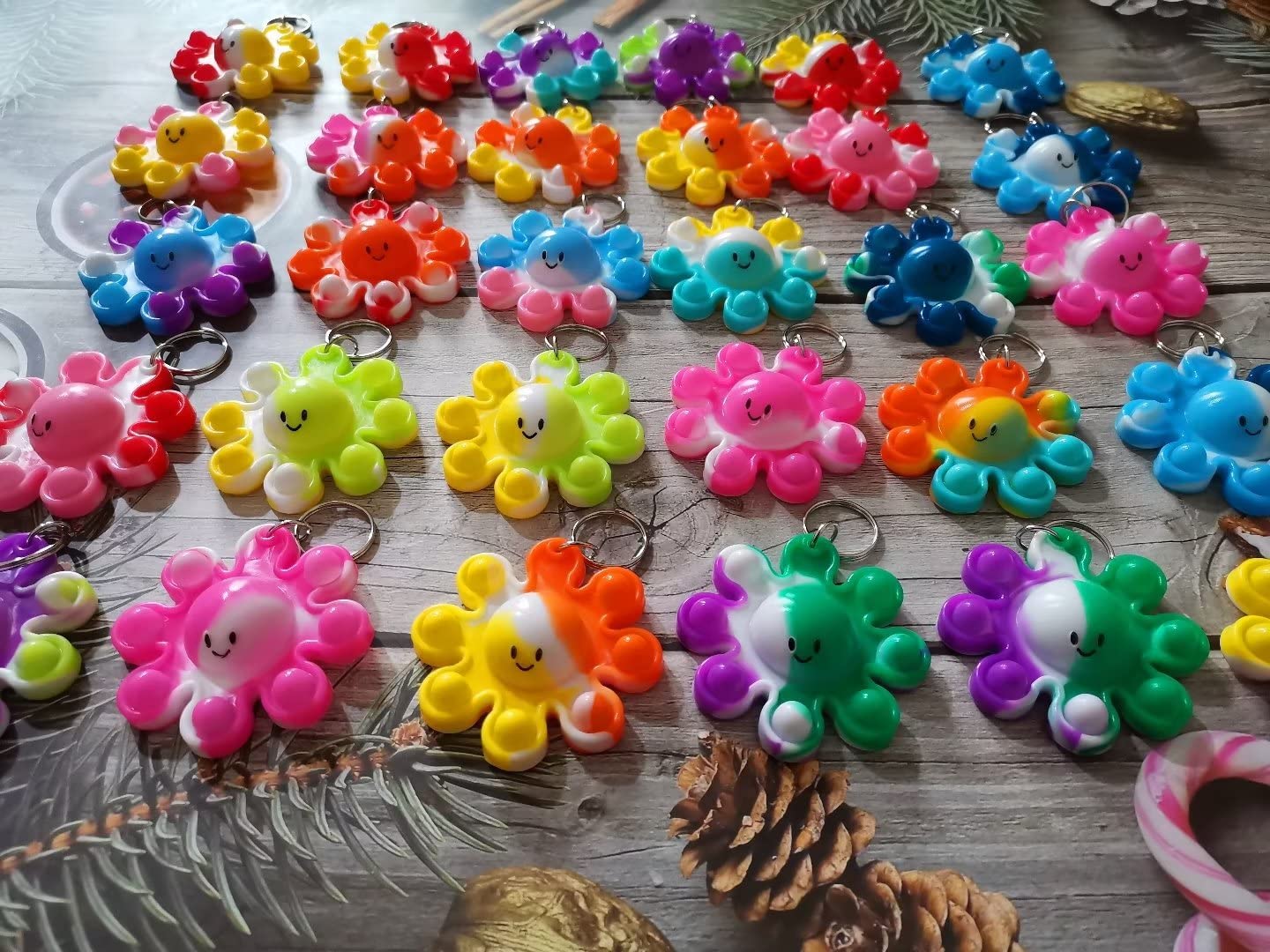 Amazon.com: Roaqua 30 Packs Bulk Octopus Backpack Keychain Mini
